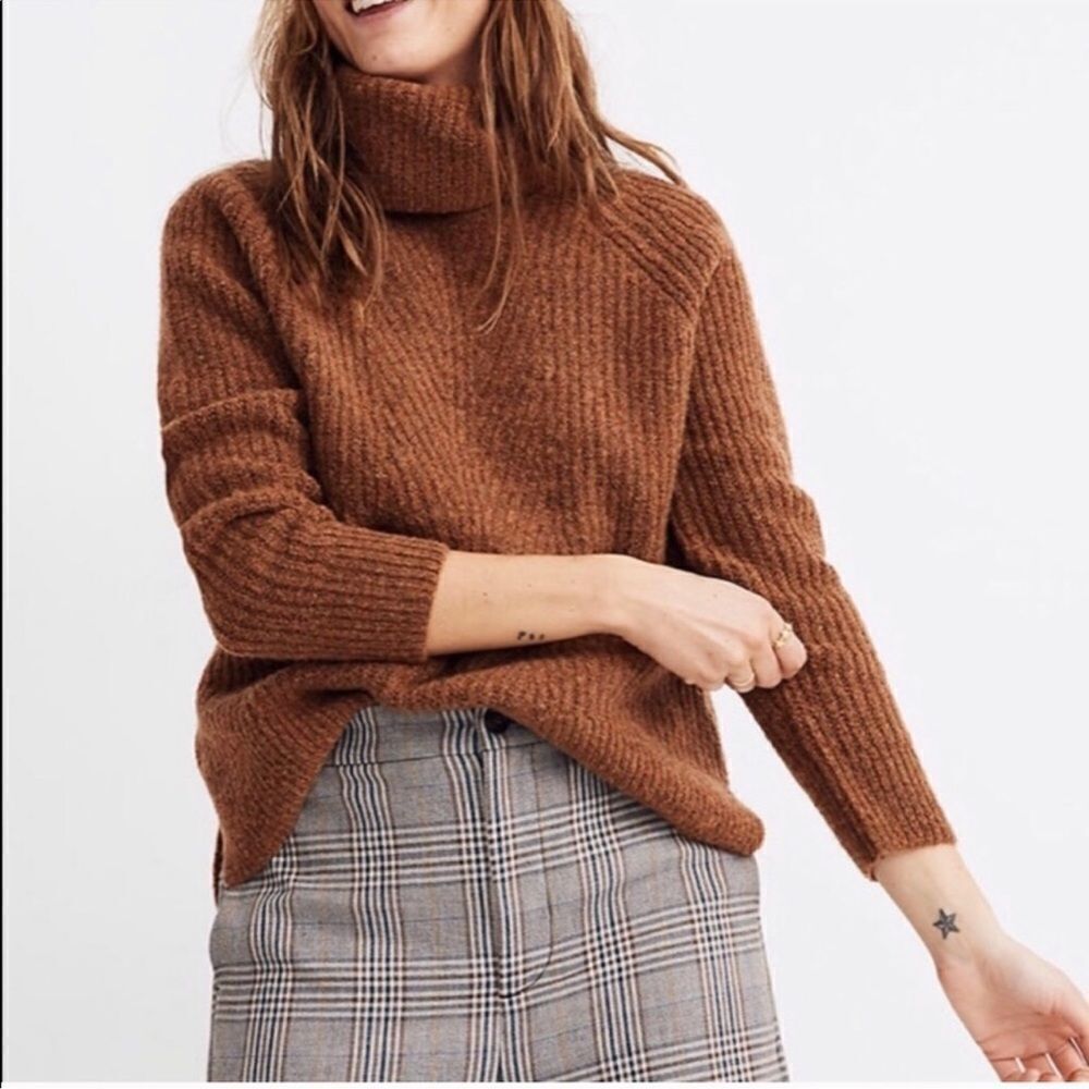 Madewell Mercer Turtleneck Sweater in Coziest Yarn
